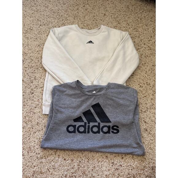 Adidas Boys Bundle of 2 Sweatshirt and Tshirt Size S/M - Picture 1 of 3